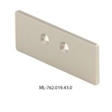 End cap without hole for NS, silver color, 1 pc