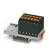 PTFIX 12X2,5-NS35 BK - Distribution block