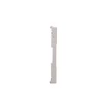 Double Keystone flat IT/telephone socket cover, (module), white