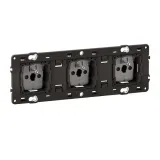 Triple socket Céliane pre-wired 3×2P+E 16A 250V