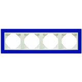 FOUR-GANG FRAME BLUE/ICE