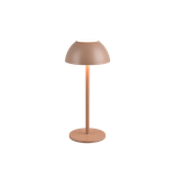 Ricardo LED outdoor table lamp coffee brown rechargeable