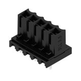 PCB plug-in connector, female header, closed side, THT solder connection, 3.50 mm, Number of poles: 5, 180°, Solder pin length (l): 3.2 mm, tinned, black, Tube