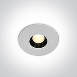 WHITE COB LED 8W WW 36deg IP54 230v DARK LIGHT