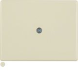 Centre plate for cable out., arsys, white glossy