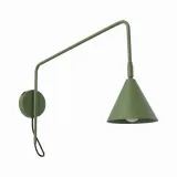 Wall lamp NOX 1 olive green with a switch