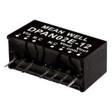 DPAN02C-15 DC/DC converter 36-72V:+/-15V 67mA 2W, MEAN WELL