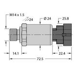 Pressure Transmitter With Current Output (2-Wire)   PT600R-2119-I2-AMPS1.5