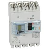 Circuit Breaker DPX3 160 TM+RCD 4P 160A 25kA