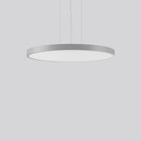 TRIONA round, 49 W, 5050 lm, 827-865, silver, DALI Pendant luminaires,