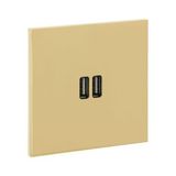 Art d'Arnould universe Epure double USB socket 3A - mirror gold