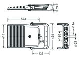 Floodlight / Projectors Lumena Plus 60 CLO (normal) Lens Grey ET 312W 35000lm 70 asym. mittelbreitstr. (AM19L) IP66 IK09 5 SDCM 8275640