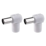IEC Aerial Connector male, screw type, angle