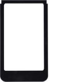 Design frame for KNX Touch Control 3.5", large opening, rounded edges, glass, black