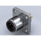Built-in plugs, M12, Mounting thread: , Number of poles: 4, Strand / cable length: