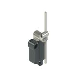 Modular prewired switch with metal revolving lever with adjustable square stainless steel  rod 3x3x125
