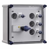 Switch and fuse Encl. with QSA 400A sz2 3p+N