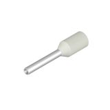 Wire-end ferrule, Standard, 10 mm, 8 mm, white