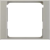 Intermediate ring for central plate, K.5, stainless steel matt, lacq.