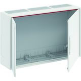 A33 ComfortLine A Wall-mounting cabinet, Surface mounted/recessed mounted/partially recessed mounted, 108 SU, Isolated (Class II), IP44, Field Width: 3, Rows: 3, 500 mm x 800 mm x 215 mm