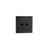 RJ 45 FLUSH MOUNTED CAT6 BLACK 6-PACK
