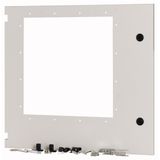 XTMPIX40FD-H550W600 Front door for IZMX40, fixed, HxW=550x600mm, IP55, grey