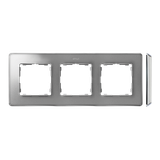 Triple frame, cold aluminum, chrome base