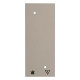 Base plate self-extinguishing for 3gang soc. out., surface-mtd, white