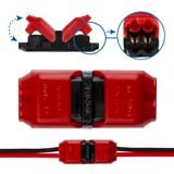 Coupler - 2-pole cut-through for wire cross-section 0.2-0.82 mm2 300 V DC/AC, 10A