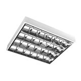 G-TECH Luminaire RASTRO 60, 4x60 T8 LED (single-sided connection), G13, AC220-240V, IP20, surface-mounted, white