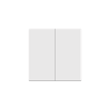 Buttoms for quadruple pushbutton / double roller blind pushbutton without pictogram, (rocker), Simon 24, IP20, white