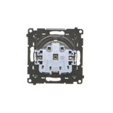 Double socket outlet with earthing and current phase constancy, satin, metallized, 16A