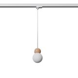 HANGING LAMP 3 PHASE PEKKA WHITE/NATURAL WOOD G9 4000K 4.5W 460LM