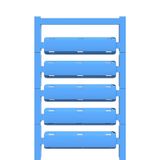 Conductor and cable markers, 7 - 40 mm, 60 x 10 mm, blue
