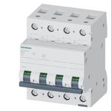 Miniature circuit breaker 400 V 10 kA, 3+N-pole, C, 3 A