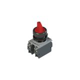 Complete unit with 4 positions selectors, fixing adapter and contacts