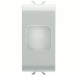 SINGLE INDICATOR LAMP - OPAL - 1 MODULE - SATIN WHITE - CHORUSMART
