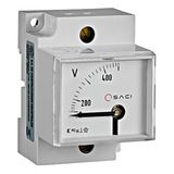 SACI EC5VR 45x52,5 Voltmeter, DIN rail mounting, 0-500V