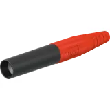 6 mm socket, crimp connection, 10 mm², red, 15.0017-22