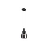 BELLINI M LED pendant black smoke-colored glass 230V LED 5W 30° 3000K