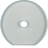 Cover frame 1-way end piece for rotary switch, Glass Series, clear