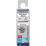 Metal drill bits HSS-G, DIN 338 2,7 x 33 x 61 mm 10 pcs.