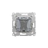 HDMI single socket, module, matt aluminum, HDMI Standard: HDMI 2.1