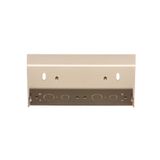 Double loudspeaker socket, Gold matt, metalic