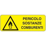 Rectangular danger sign - 350 x 125 mm