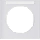 Frame 1gang, lab. field, R.3, p. white glossy