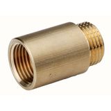 Brass thread extension 1/2"x10