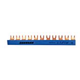 C-Busbar 1-pole, neutral conductor, 10mmý,, blue, 1m (The price is shown without markup on metals. Request a quote for accurate information)