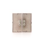 Double button for switches and push buttons, champagne matt