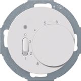 Thermostat, NC contact, centre plate, rocker switch, 1930/R.classic, p